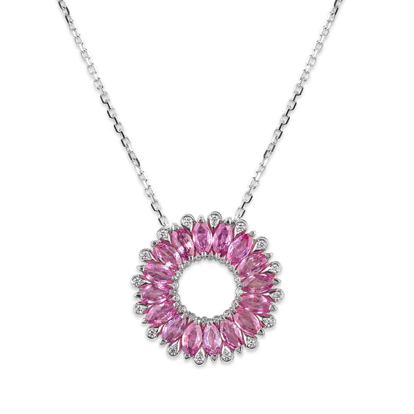 Amore Dalia Large Pink Sapphire Pendant