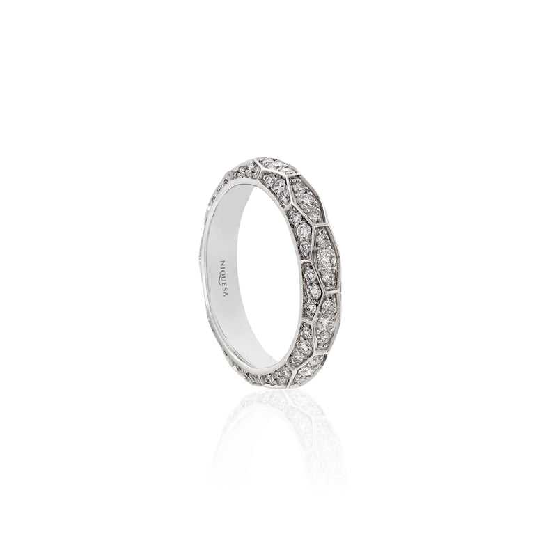 Ophidian Diamond White Gold  Band Ring