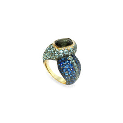 Signature Bluish-Green Spinel Ring