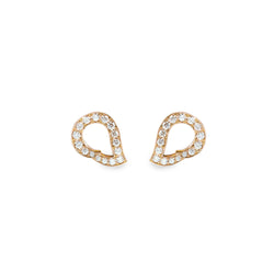 Kashmir Rose Gold and Diamond Earrings