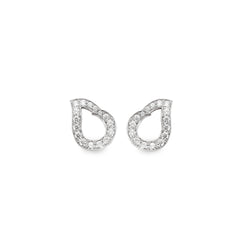 Kashmir White Gold and Diamond Earrings