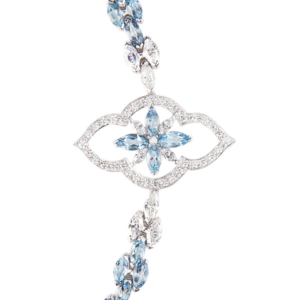 Stella Aquamarine and Diamond Bracelet